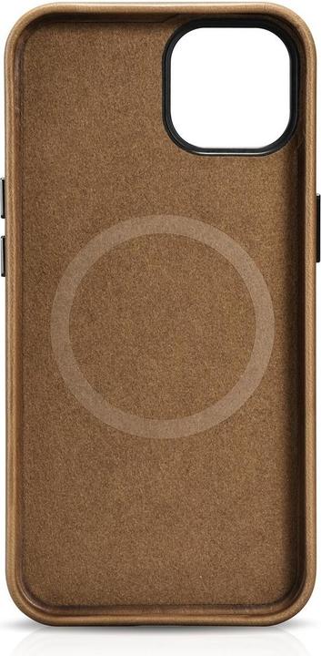 Produktbild iCarer Oil Wax Premium Leather Case iPhone 14 Plus Magnetic Leather Case with MagSafe Brown (WMI1422 (Apple iPhone 14 Plus)