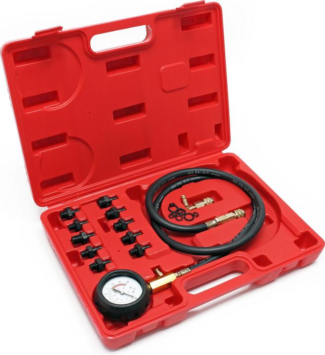 Produktbild Wiltec Öldruckprüfer 12teilig 0-10bar Öldruckmesser Öldrucktester Motoröl