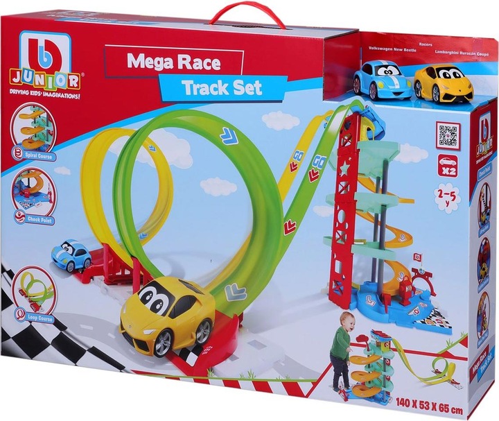 Produktbild BB Junior Mega Race Track Set Garage