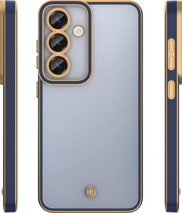 Produktbild OEM Silky Gold case for Samsung Galaxy S25 blue (Samsung Galaxy S25)