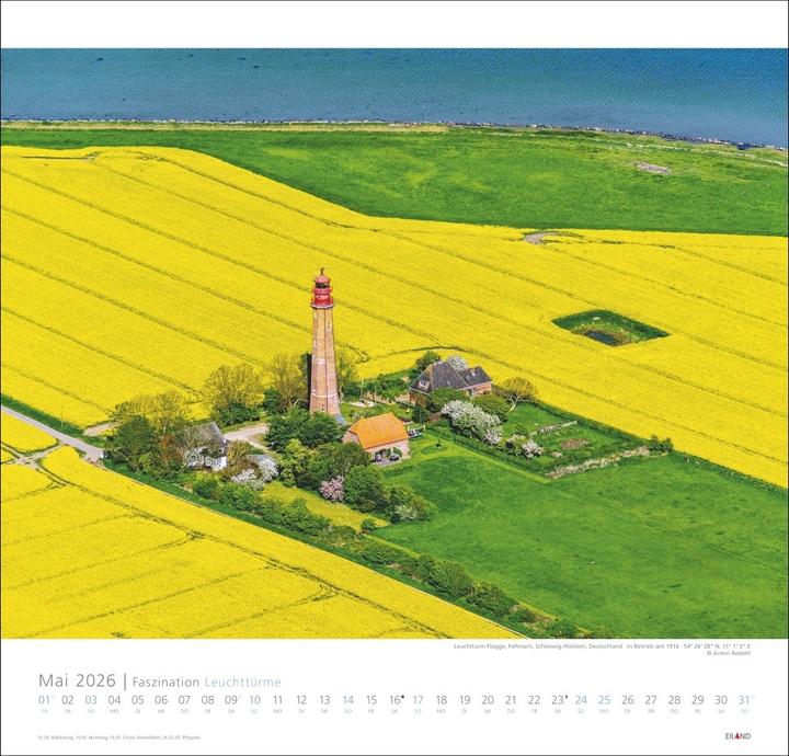 Immagine prodotto Faszination Leuchttürme Edition Kalender 2026 - An den Grenzen der Landschaft (48 x 46 cm, Copertina rigida, Tedesco)