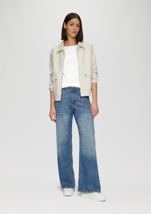 Produktbild S.Oliver T-Shirt Longsleeve mit Flammgarnstruktur und U-Boot-Ausschnitt (44)