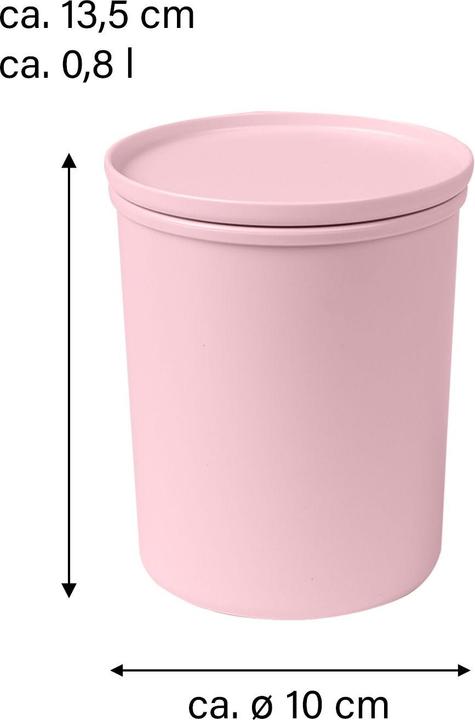 Actual product image Awave Food storage container 800 ml, with rPET, rosé (0.80 l)