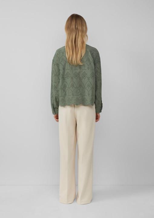 Immagine prodotto S.Oliver Bluse Verkürzte Bluse mit Lochstickerei (44)