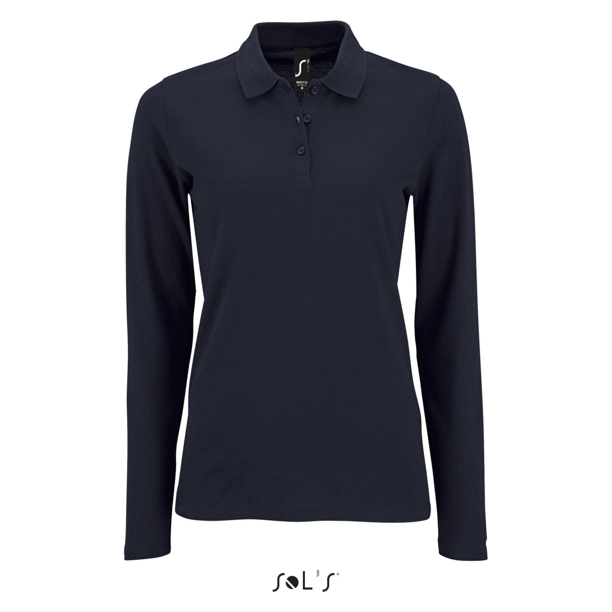 Sol's, Damen, Shirts, Perfect Lsl, Blau, (L)