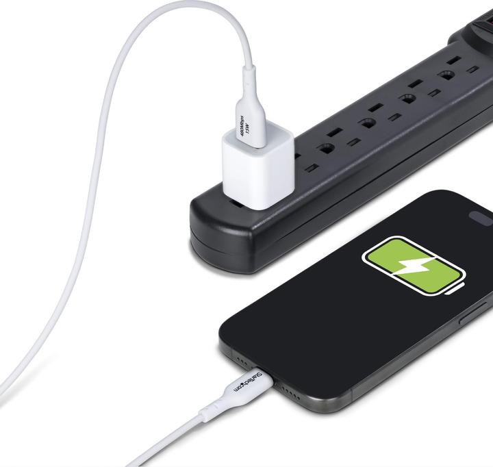 Produktbild StarTech Cable USB-A to USB-C 1m White (1 m, USB 2.0, 15 W)