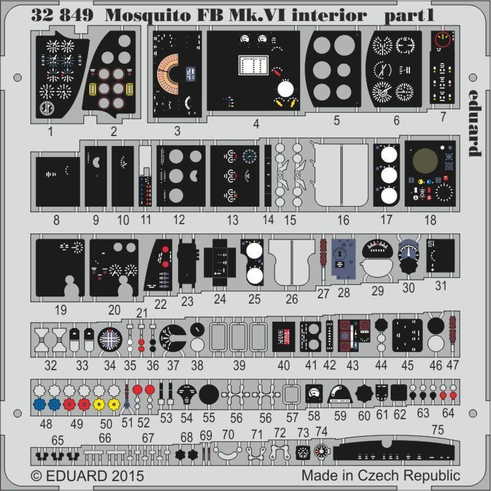 Eduard Mosquito Mk.VI interior for Tamiya