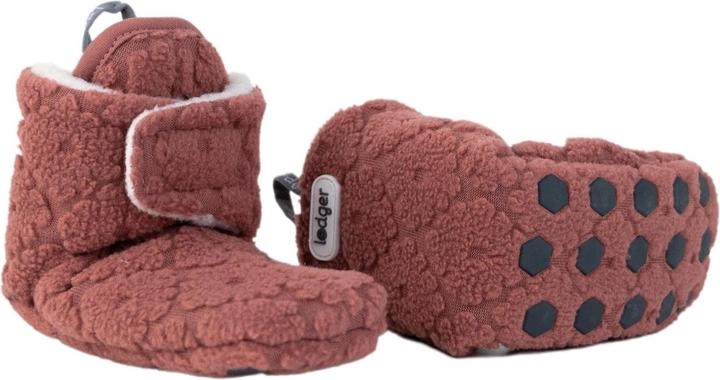 Actual product image Lodger Slippers Fleece Folklore Rosewood 6-12 Mt. (12)