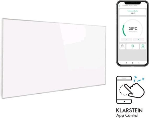 Immagine prodotto Klarstein Wonderwall Smart Infrarood Verwarming elettrico - 60 X 100 Cm - 600W - Ir Comfortheat - (600 W)