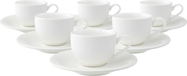 Produktbild Villeroy & Boch New Cottage Basic Espressotassen mit Untertassen (50 ml, 6 x)