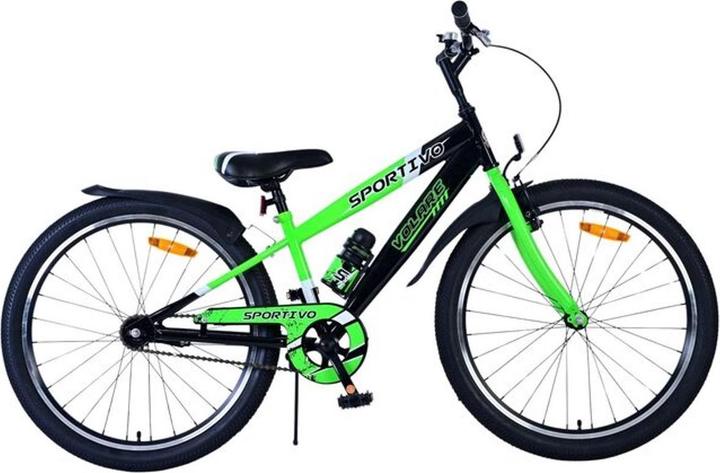 Actual product image Volare Sportivo Kinderfiets - Jongens - 24 inch - Zwart Groen (24114) (24")