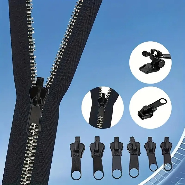 Produktbild Cbx 6 Stück Ersatz-Reissverschlussschieber, Reissverschluss Ersatz Zipper
