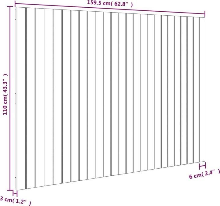 Immagine prodotto vidaXL Chloé (159,5 x 3 x 110 cm)