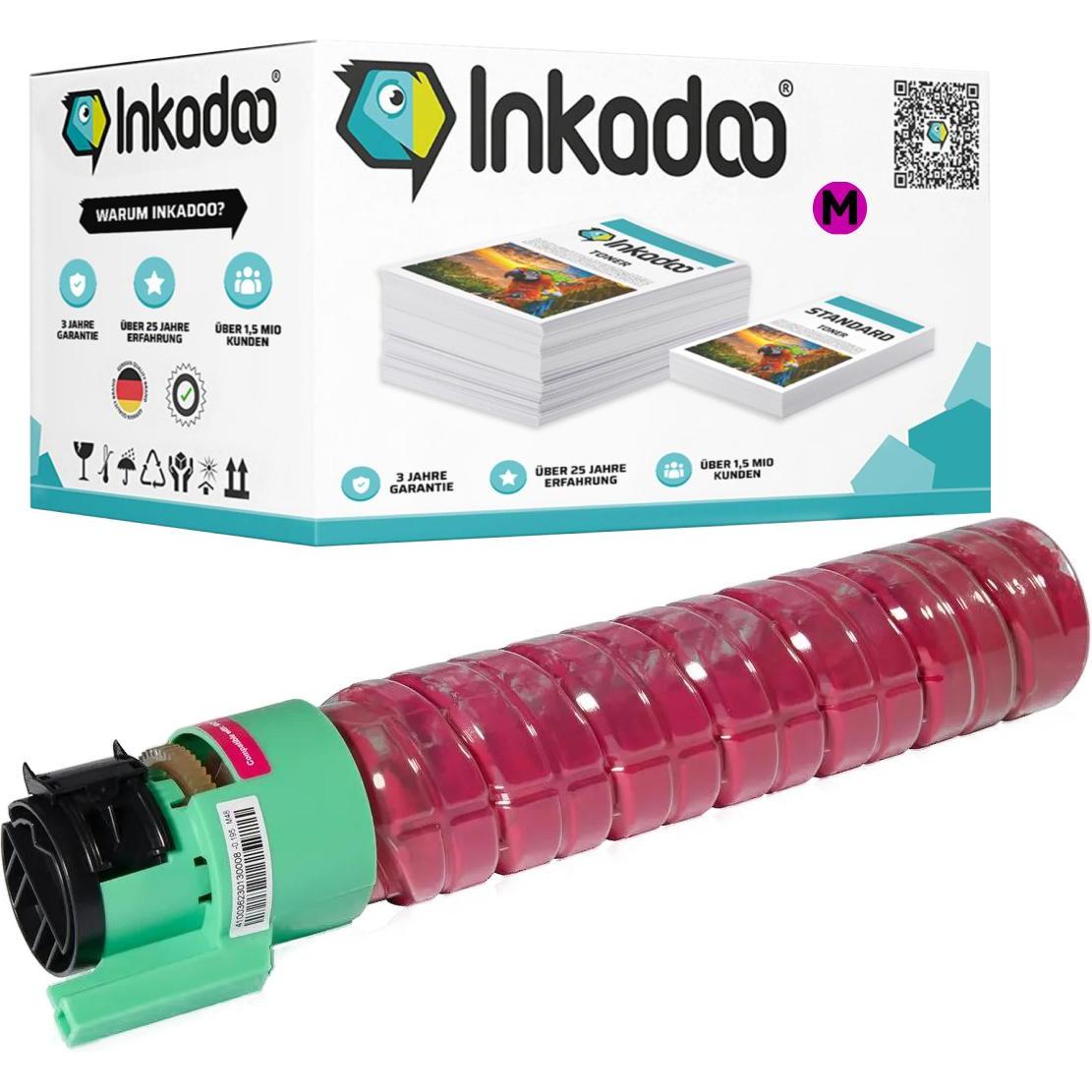 Inkadoo, Toner, Toner kompatibel zu Ricoh 888314 / TYPE 245 Toner, magenta Magenta (M)