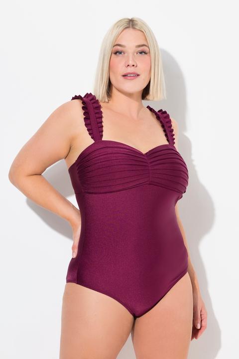 Immagine prodotto Ulla Popken Costume da bagno con pieghe, coppe morbide e spalline regolabili (54)
