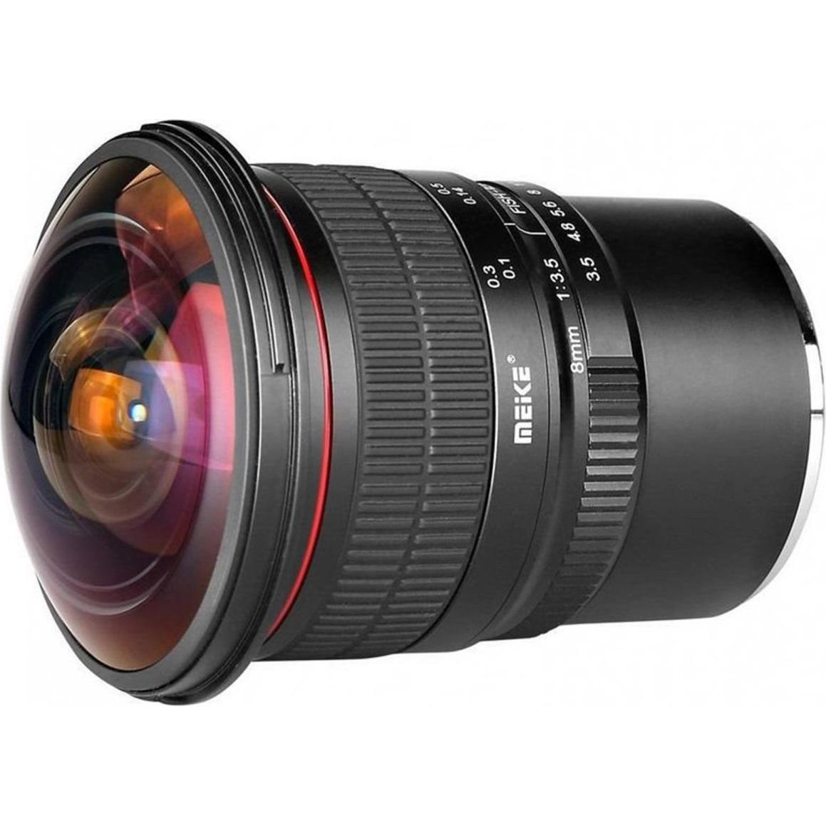 Meike 8mm f/3.5 Circular Fisheye, Nikon F (Nikon F, APS-C / DX), Objektiv, Schwarz