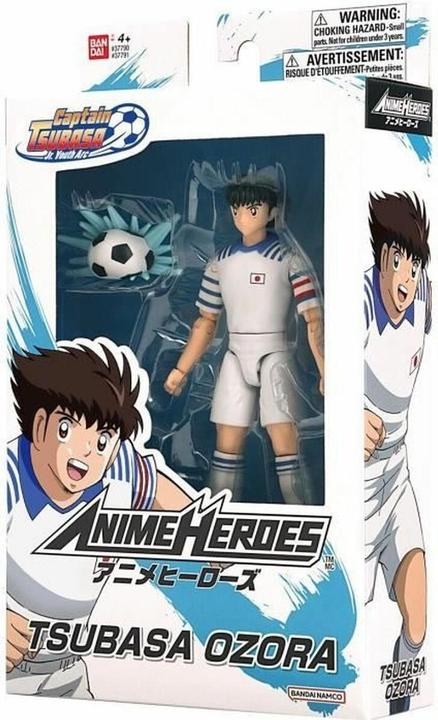 Actual product image Bandai ANIME HEROES Captain Tsubasa figure with accessories, 16 cm - Tsubasa Ozora