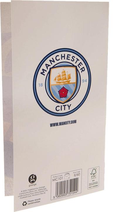 Image du produit Manchester City FC Carte d'anniversaire rétro (1 pcs)