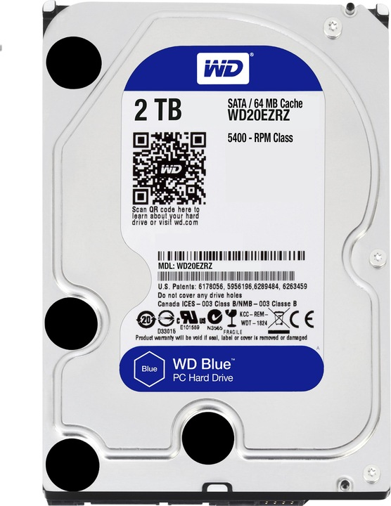 Actual product image WD Blue (2 TB, 3.5", CMR)