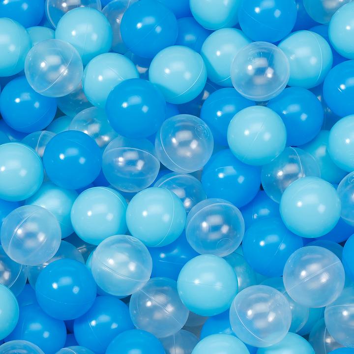 Produktbild Knorrtoys Bälleset ca. Ø6 cm - 300 balls/soft blue/blue/transparent