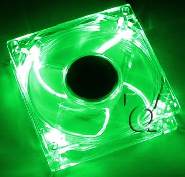 Produktbild Xigmatek Crystal 80 Green LED Lüfter (80 mm)