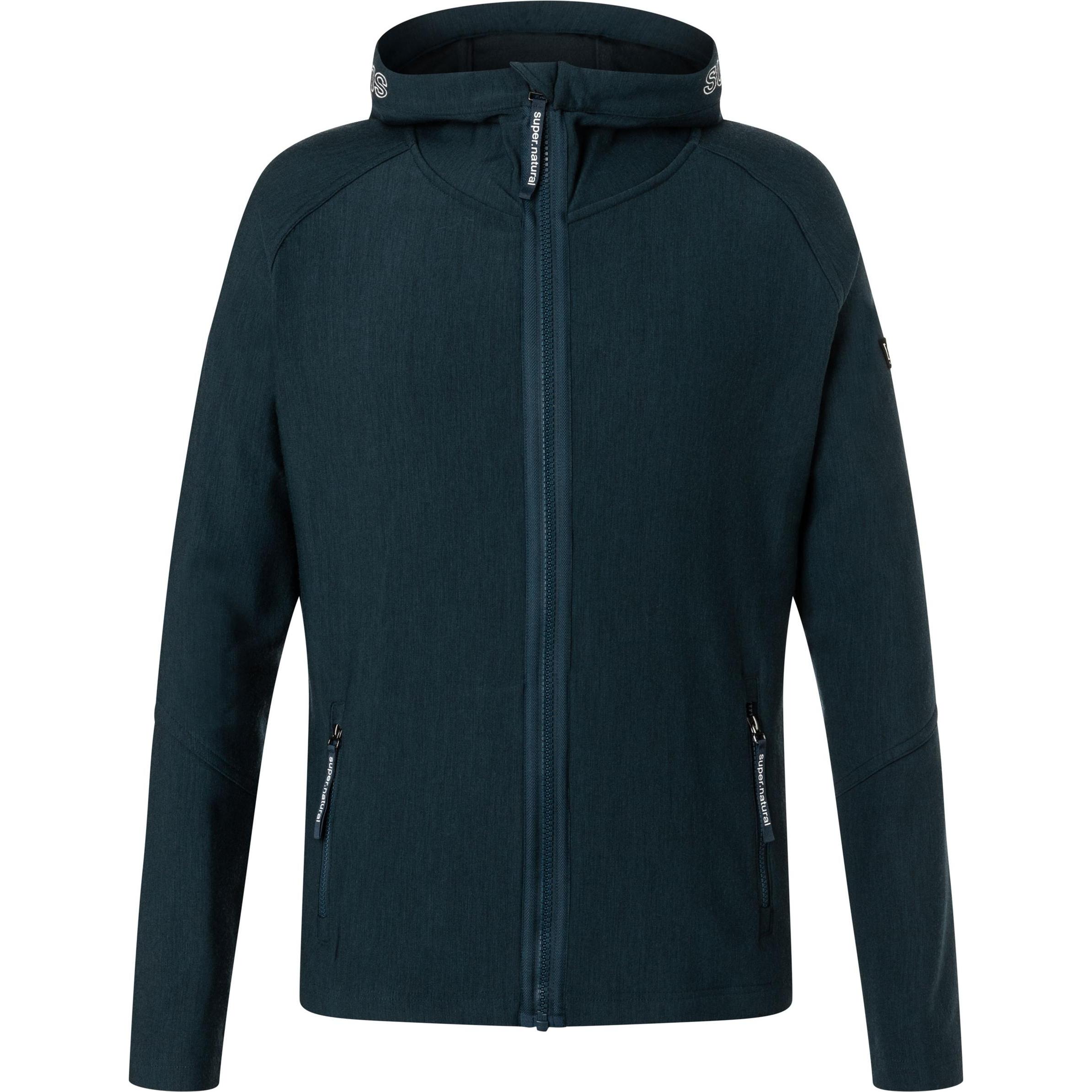 Super Natural, Herren, Jacke, Alpine Active Zip Hoodie (M), Blau, M