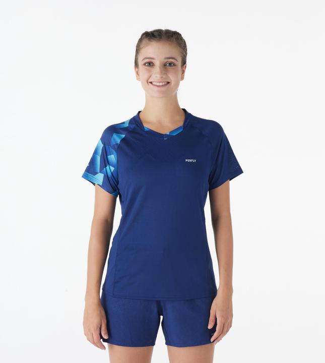 Image du produit Perfly T-Shirt Badminton Femme - 560 navy/aqua (L)