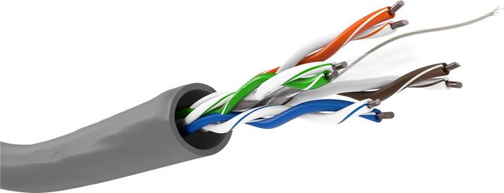 Produktbild Goobay Netzwerkkabel CAT 6 U/UTP 4 x (U/UTP, CAT6, 305 m)