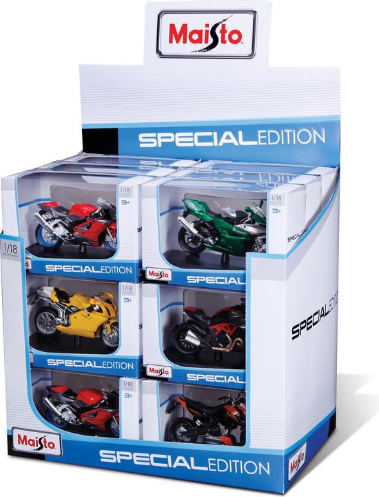 Actual product image Maisto Motorcycles 1/18 assorted