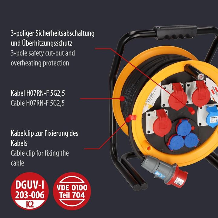Produktbild Brennenstuhl Kabeltrommel Brobusta 380 H07RN-F5G2.5 (40 m, 2.50 mm²)