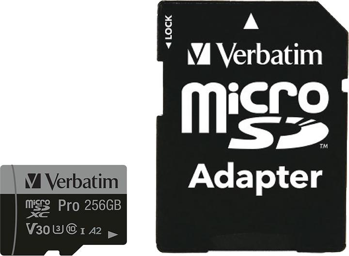 Verbatim microSDXC-Card (256 GB, microSDXC, U3, UHS-I)