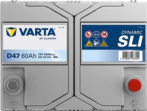 Image du produit Varta Blue Dynamic D47 (12 V, 60 Ah, 540 A)