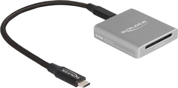 Produktbild Delock Card Reader Extern USB-C für SD Express-Speicherkarten (USB 3.2 Gen 2)