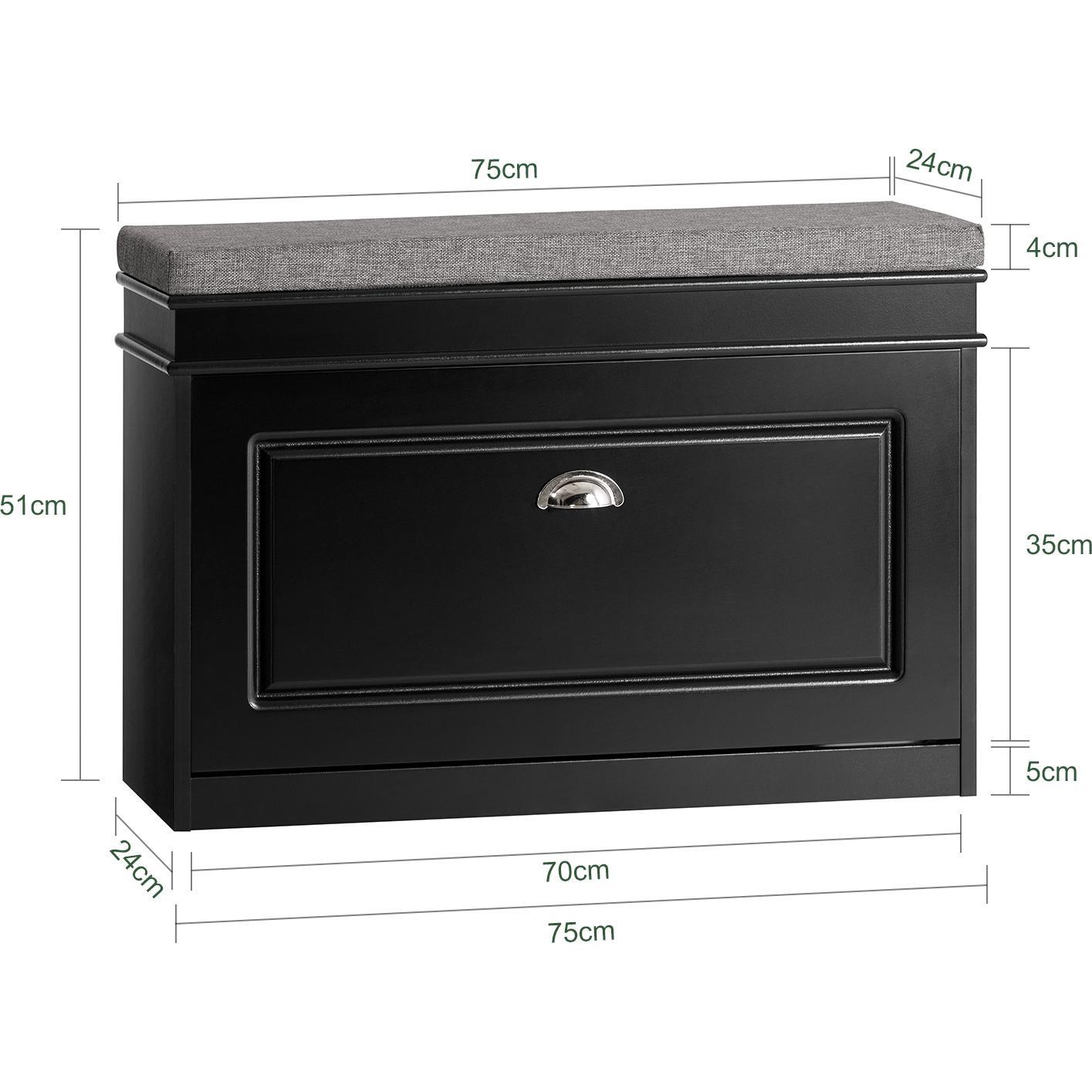 Thumbnail - SoBuy, Schuhschrank, Stanley (75 x 51 x 24 cm)