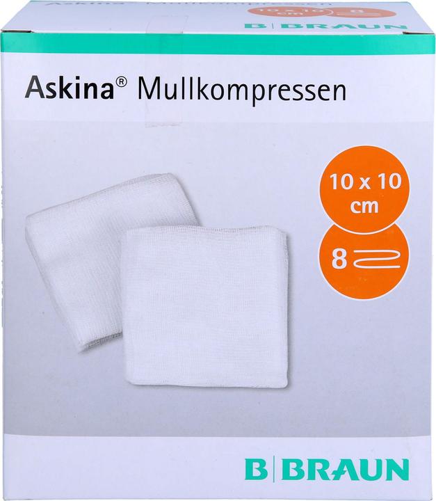 Produktbild Askina Mullkompresse 10cmx10cm steril