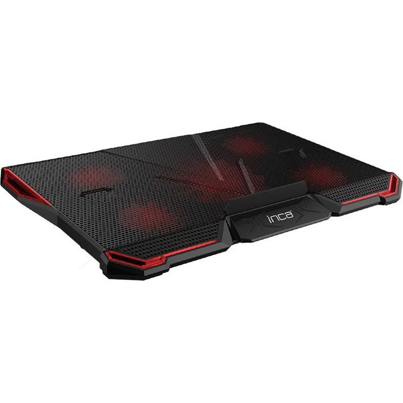 Thumbnail - Inca ARRAX GAMING NOTEBOOK COOLER 5X FAN, 6 STEPS, 2X USB, 13 ""-17, Notebook Ständer, Schwarz, Rot