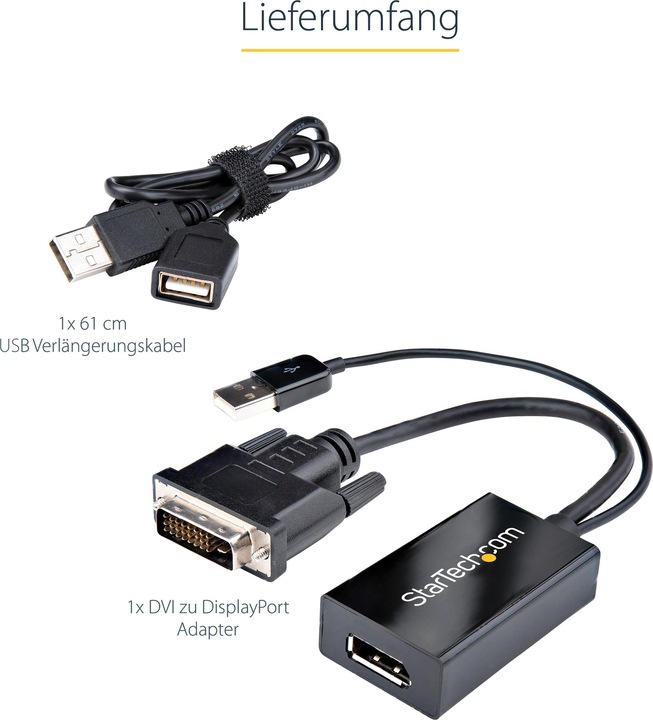 Actual product image StarTech Dvi To Displayport Adapter (DVI, 5.80 cm)