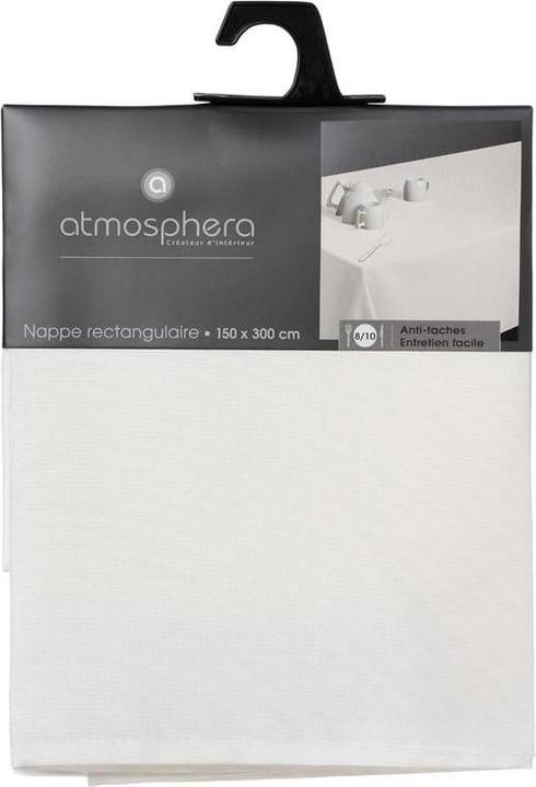 Image du produit Atmosphera Tablecloth rectangular 103902A, white, 300x150 cm (300 x 150 cm)