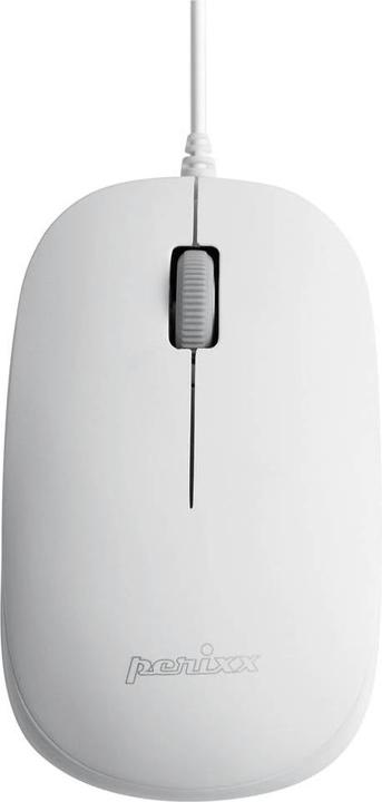Image du produit Perixx PERIDUO-212 DE, Ensemble clavier et souris USB miniature, blanc (DE, Filaire)