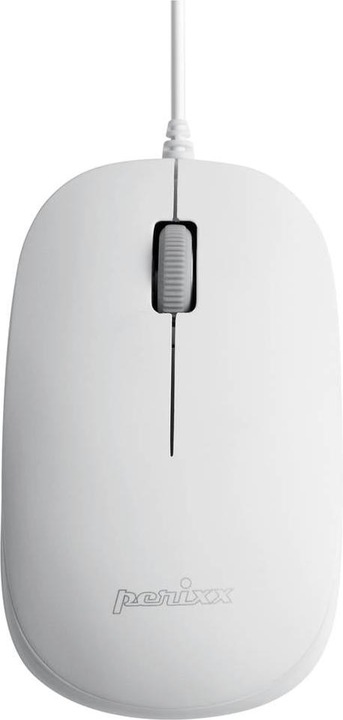 Actual product image Perixx PERIDUO-212 DE, mini USB keyboard and mouse set, white (DE, Cable)