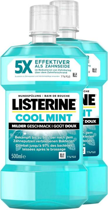 Listerine Cool Mint (1000 ml, Mundspülung, Mundwasser)