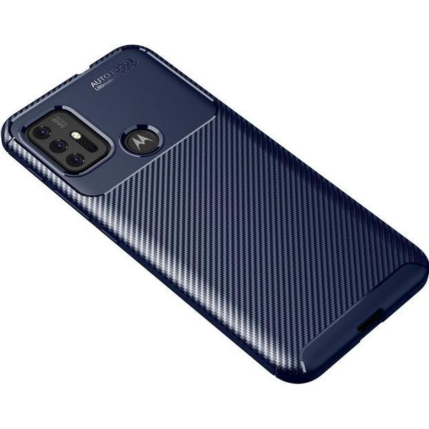 Thumbnail - MU Style Carbon Fiber TPU Softcase Series (Motorola Moto G30), Smartphone Hülle, Blau