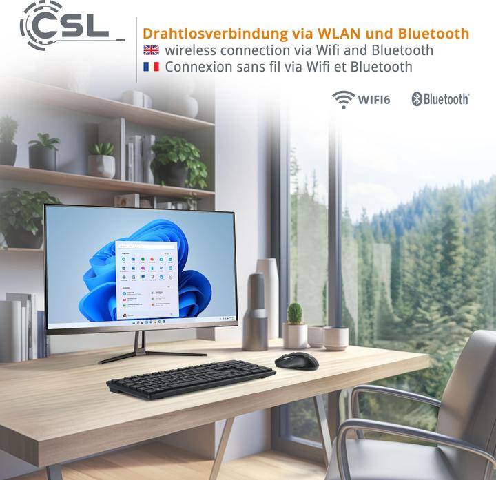 Produktbild CSL All-in-One-PC Unity F27B-ALS, QWERTZ Layout (DE) (1000 GB, 8 GB, Intel UHD Graphics)