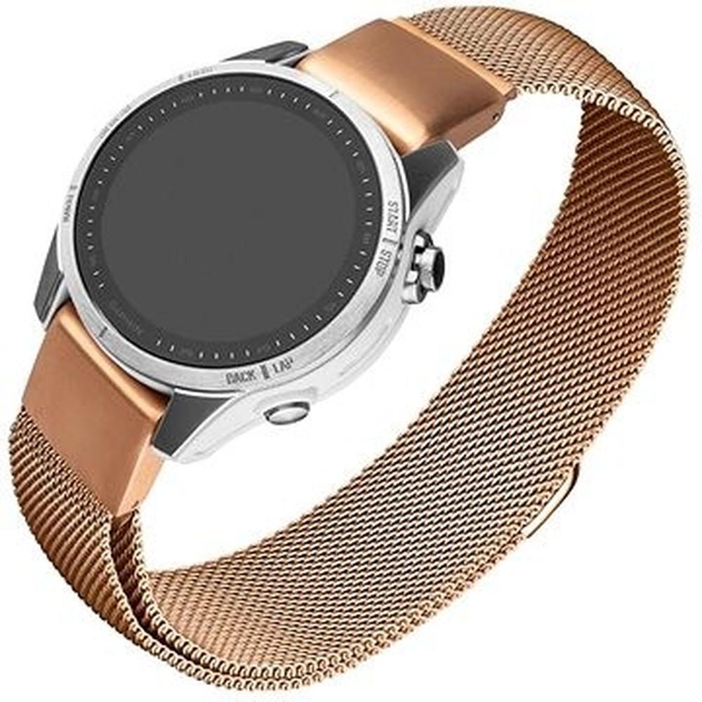 Fixed Cinturino QuickFit a rete, 20 mm, oro rosa (20 mm, Acciaio inossidabile, Mesh), Cinturini per orologi, Rosa, Oro