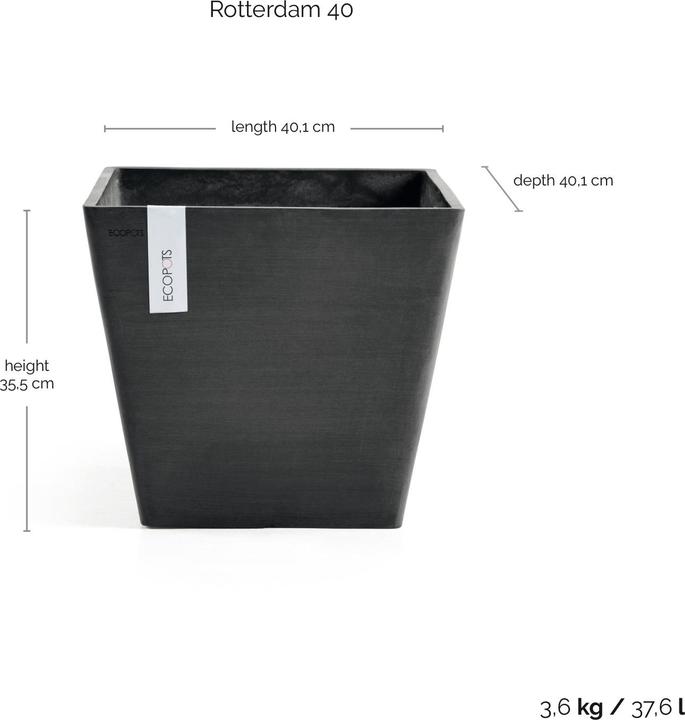 Image du produit Ecopots Rotterdam (40 x 40 x 35 cm)