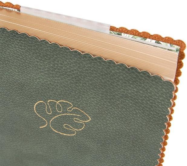 Image du produit Artebene MAJOIE Carnet d'écriture "Feuille" aspect cuir DIN A5 (A5)