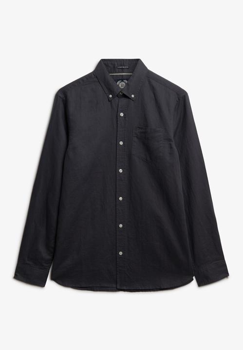 Immagine prodotto Superdry Baumwoll-Leinenhemd mit langen Ärmeln (L)