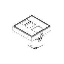 Thumbnail - equip, Zubehör Schalterprogramm, Unterputzdose Einsatz French 1 Keystone RAL9010