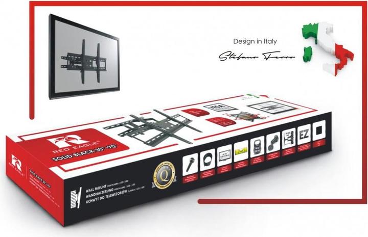 Actual product image Red Eagle Wall mount for LED TV - SOLID BLACK 30-70 (Wall, 40 kg, 30" - 70")