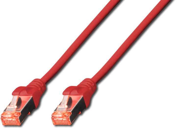 Produktbild Digitus CAT 6 S-FTP Patchkabel Cu LSZH AWG 27/7 Länge 10 m Farbe Rot (S/FTP, CAT6, 10 m)
